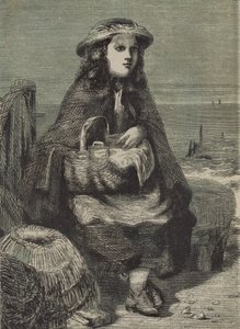 Maggie, de dochter van de visser (gravure) door English School