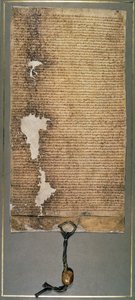 Magna Carta, de definitieve versie uitgegeven in 1225 door Hendrik III