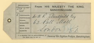 Postticket voor zes fazanten door English School