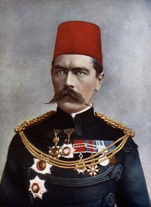 Generaal-majoor Lord Horatio Herbert Kitchener (1850-1916) van Khartoum en van Broome, illustratie uit 