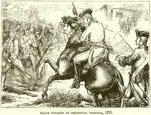 Majoor Pitcairn in Lexington, Virginia, 1775 door English School