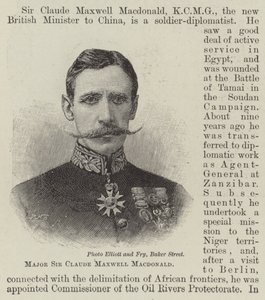 Majoor Sir Claude Maxwell Macdonald (gravure)