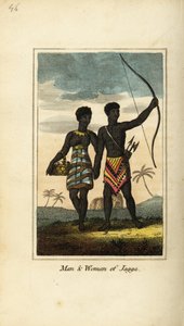 Man en vrouw van Jagga, uit de koninkrijken Monoemugi en Caffraria, Afrika
