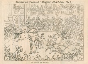 Manieren en gewoonten van de Engelsen: Het circus in Astleys (Astleys Amphitheatre), Londen door English School