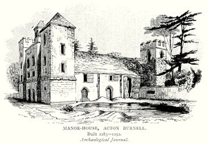 Manor-House, Acton Burnell (gravure)