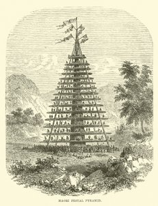 Maori feestelijke piramide