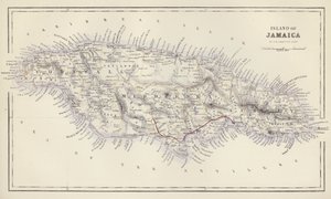 Kaart: Eiland Jamaica, door G H Swanston, Edinburgh