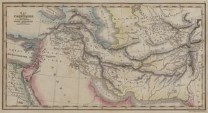 Kaart van Landen, genoemd in de Geschiedenissen van Noach, Abraham en de Koningen van Israël door English School