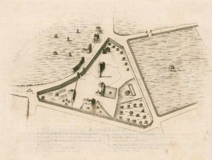 Kaart van de parochie van St Giles in the Fields, Londen