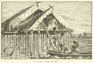 Maracaibo Indianen die inschepen door English School