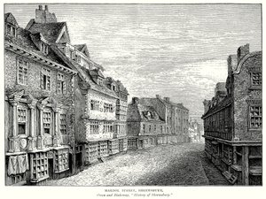 Mardol Street, Shrewsbury (engraving)