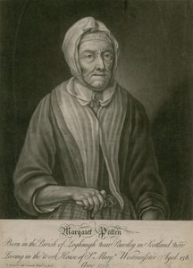 Margaret Patten, nu woonachtig in het armenhuis van St Margarets, Westminster, 138 jaar oud door English School