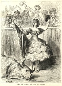 Maria Rosa Carmona, de vrouwelijke stierenvechter