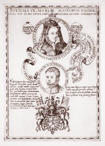 Mariae Scotorum Regina en haar zoon, Koning James door English School