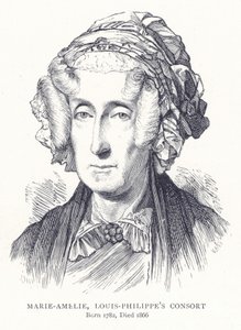 Marie-Amelie, echtgenote van Louis-Philippe door English School