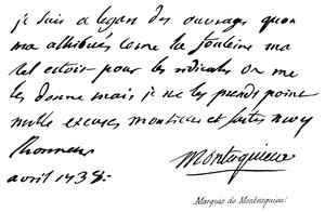 Markies de Montesquieu door English School