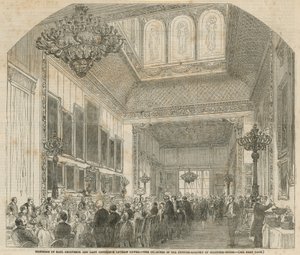 Huwelijk van Earl Grosvenor en Lady Constance Leveson Gower door English School