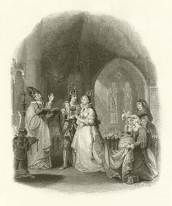Huwelijk van Henry VII met Elizabeth van York door English School