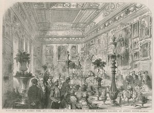 Huwelijk van Sir Robert Peel en Lady Emily Hay door English School