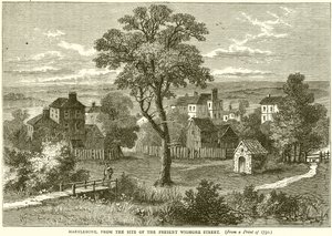 Marylebone, vanaf de locatie van de huidige Wigmore Street