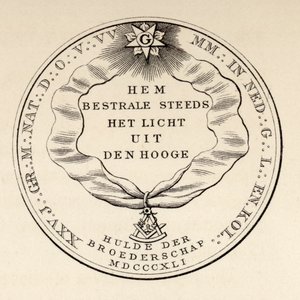 Vrijmetselaarszegel, 1841, uit 