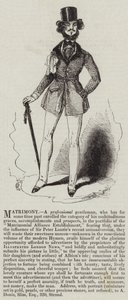 Huwelijk, een Professionele Heer (gravure)
