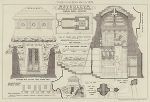 Mausoleum, voor W Ellis Esquire All Saints Church Whitstable door English School