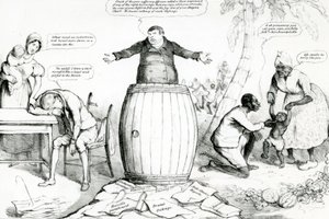 McLeans maandblad met karikaturen, of de spiegel, gepubliceerd door Thomas McLean, prent door Robert Seymour, 1832 door English School