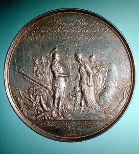 Medaille ter herdenking van het huwelijk van prinses Mary met Willem van Oranje door English School