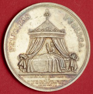 Medaille ter herdenking van de geboorte van prins James, 1688 door English School