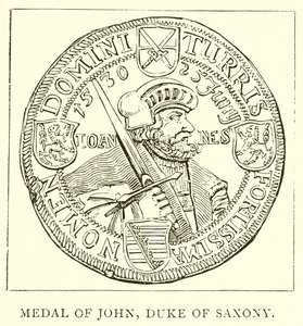 Medaille van Johan, hertog van Saksen door English School
