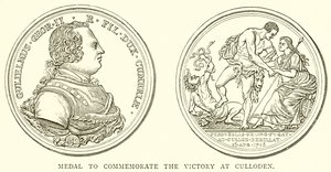 Medaille ter herdenking van de overwinning bij Culloden door English School