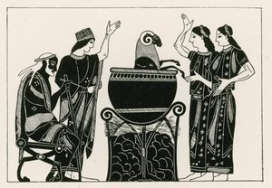Medea kookt de ram (gravure) door English School