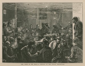 Bijeenkomst van de Londense republikeinen door English School