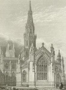 Melrose Abbey, gerestaureerd door English School