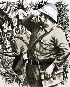 Melton Prior marcheert door de Birmese jungle met de 11e Bengal Native Infantry door English School