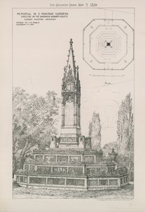 Monument in St Pancras Gardens door English School