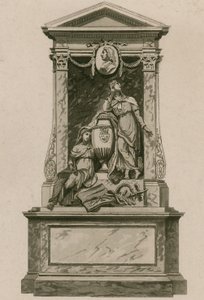 Gedenkteken voor William Pulteney, Graaf van Bath, Westminster Abbey, Londen door English School