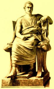 Menander, illustratie uit Geschiedenis van Rome door Victor Duruy, gepubliceerd 1884 door English School