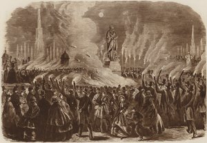 Mendelssohn Festival, de Fakkeloptocht, 1860 door English School