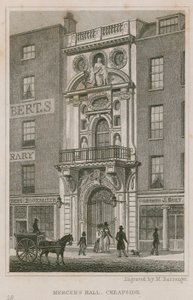 Mercers Hall, Cheapside, Londen door English School