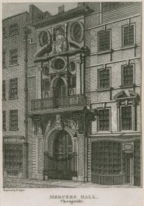 Mercers Hall, Cheapside, Londen door English School