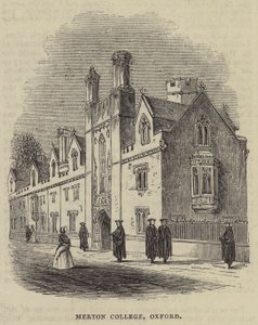 Merton College, Oxford (gravure) door English School