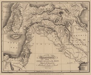 Mesopotamië met Kanaän en andere delen van het Oosten, aangepast aan de geschiedenissen van Abraham, Isaak en Jacob door English School