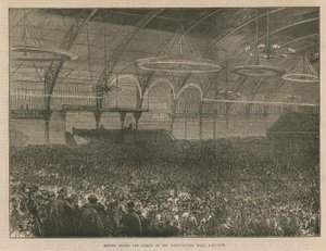 Messrs Moody en Sankey in de Agricultural Hall door English School