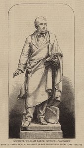 Michael William Balfe, muziekcomponist (gravure) door English School