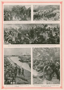 Militaire acties met Britse matrozen tijdens het bewind van koningin Victoria: de Zoeloe-oorlog, de Boerenoorlog, de Mahdistische opstand in Soedan, de Bokseropstand en de Anglo-Egyptische oorlog door English School