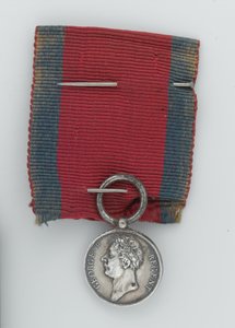 Miniatuur Waterloo-medaille door English School