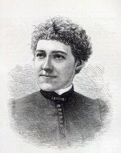 Miss Charlotte Robinson, huisdecorateur voor Hare Majesteit, 1887 door English School