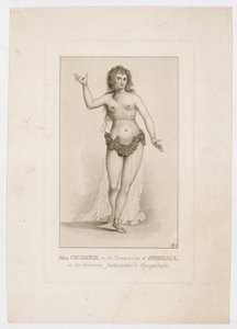 Miss Chudleigh, in de rol van Iphigenia, op het Venetiaanse Ambassadeursbal